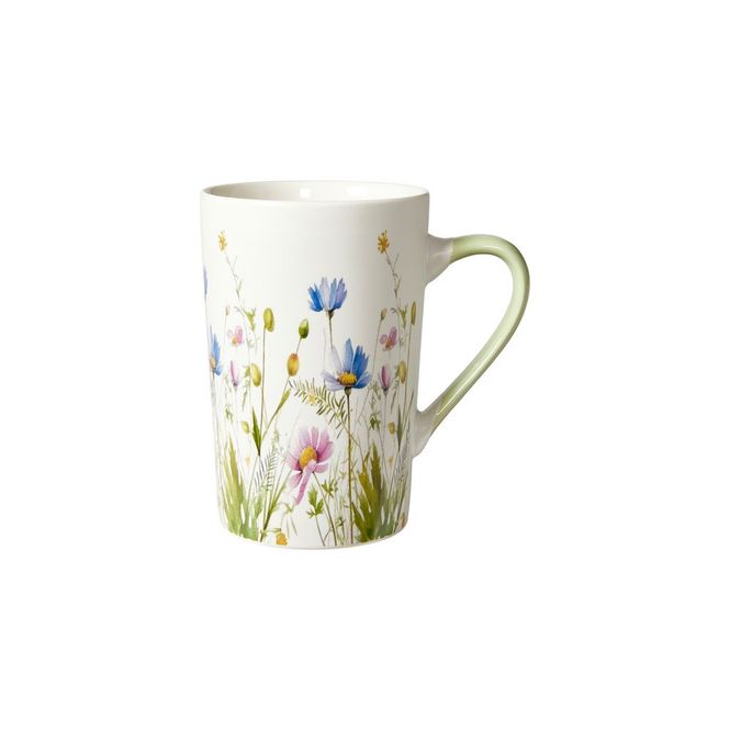 Hovedbilde Kopp med blomster 12x8x8cm porselen