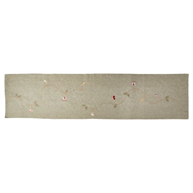 Hovedbilde Bordløper m/broderi 40x160cm bomull