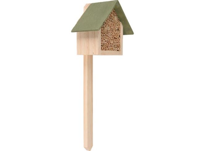 Hovedbilde Insekthotell 12x6,5x10cm m/pinne:30cm 4a