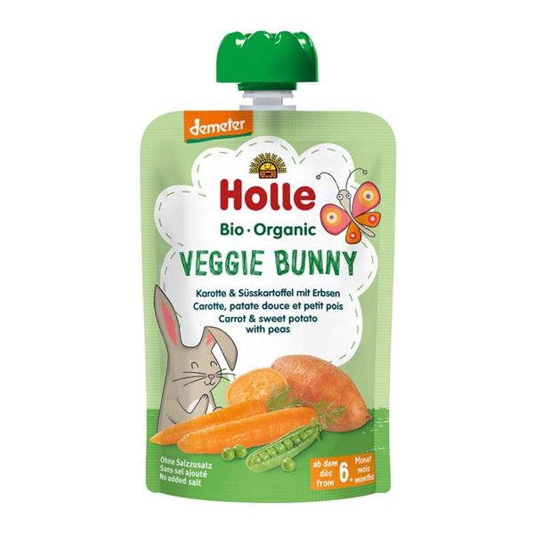 Hovedbilde Holle Smoothie Veggie Bunny (gulrot, søtpotet med ...