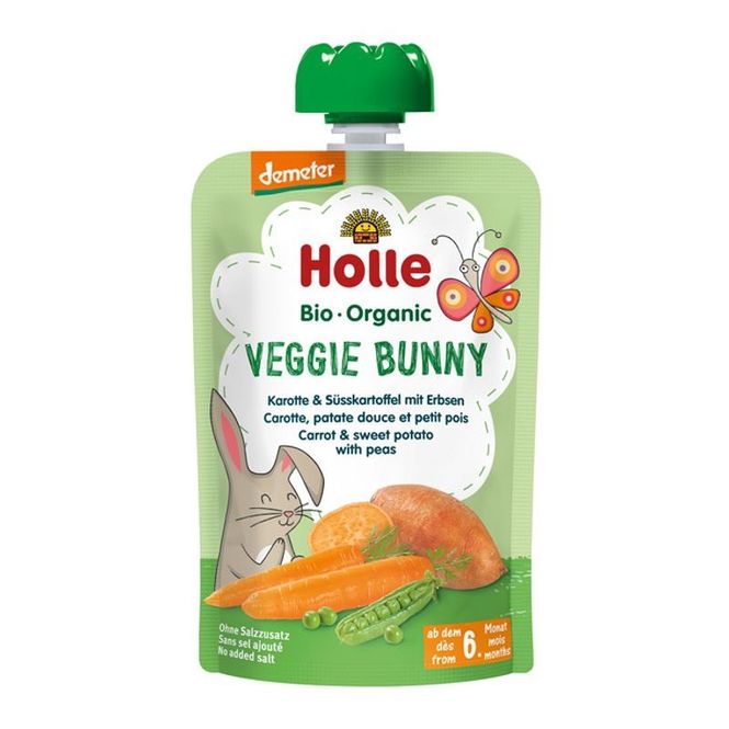 Hovedbilde Holle Smoothie Veggie Bunny (gulrot, søtpotet med ...