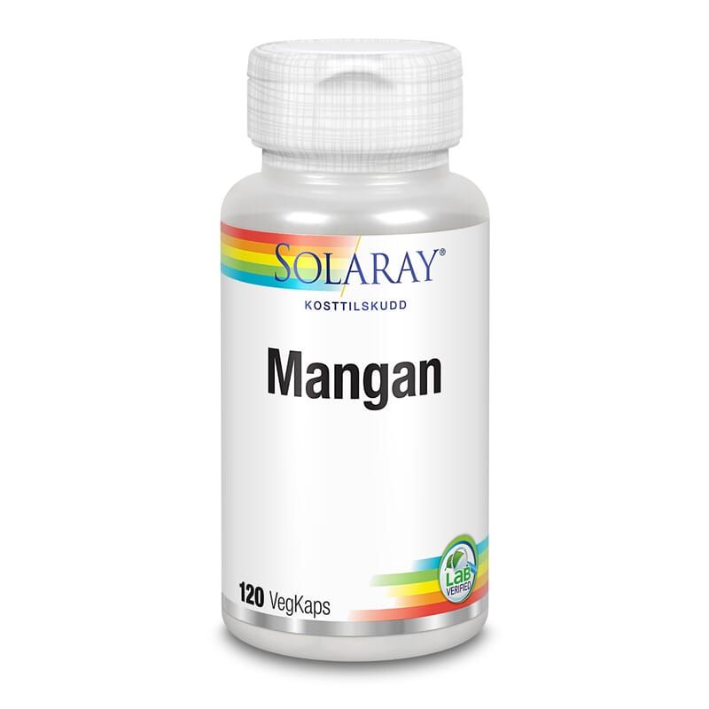 Solaray mangan 5 mg 120 kapsler