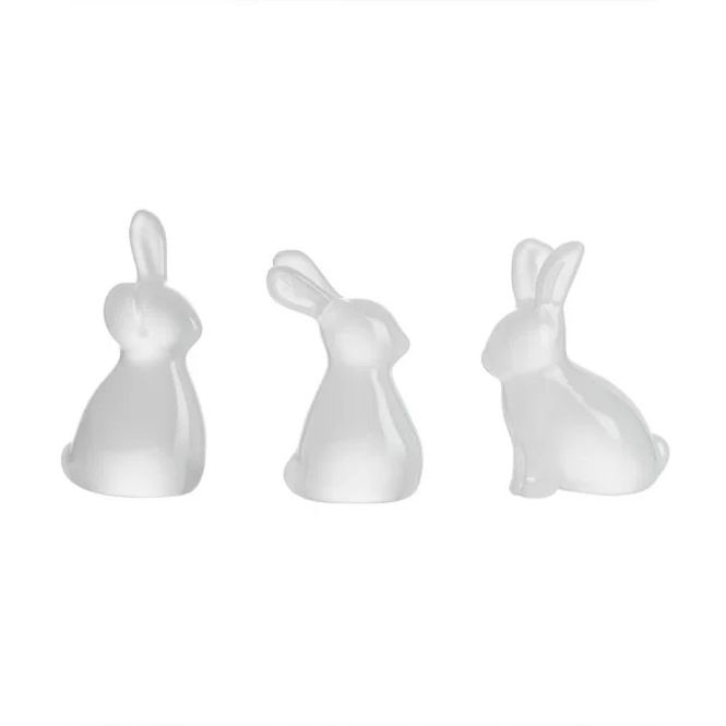 Hovedbilde Harer Hvit 3 pk i glass