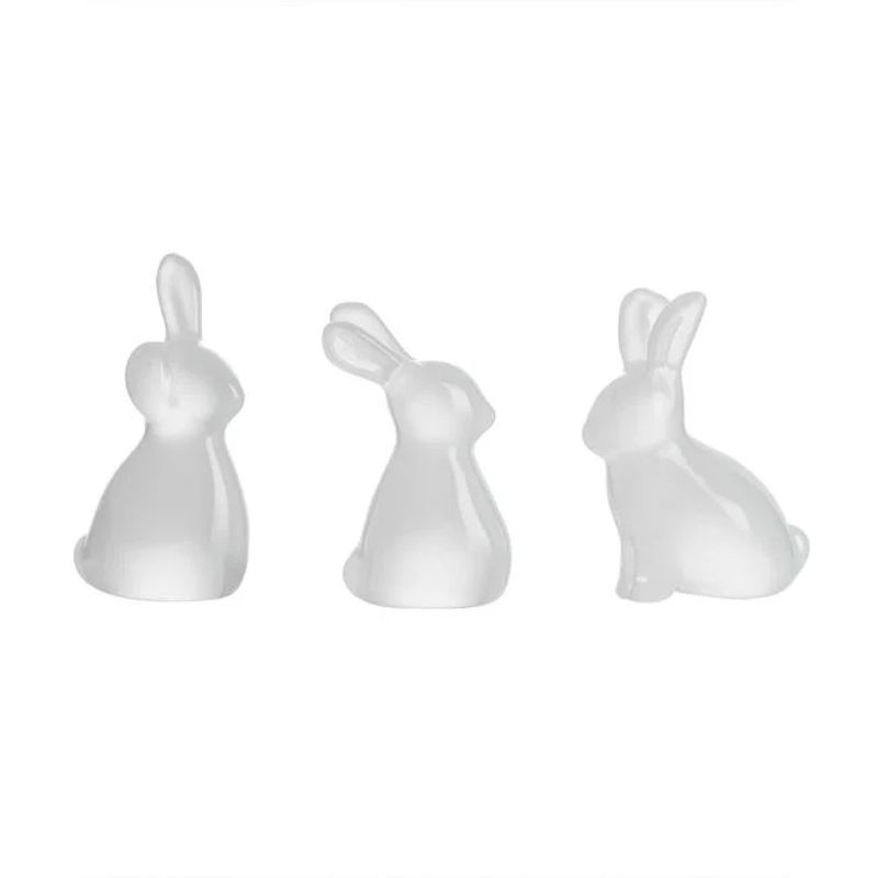 Harer Hvit 3 pk i glass