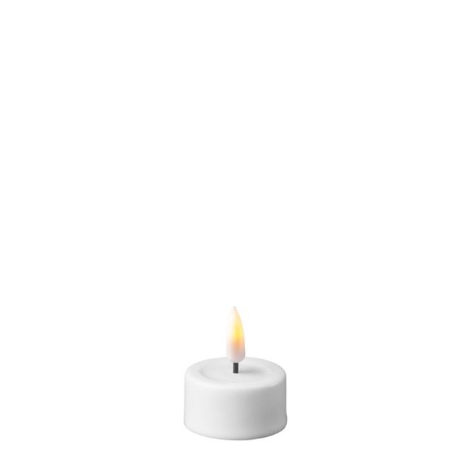 Hovedbilde LED batteri Telys, Hvit, 2-pk, Ø:4 cm