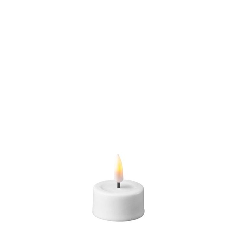 LED batteri Telys, Hvit, 2-pk, Ø:4 cm