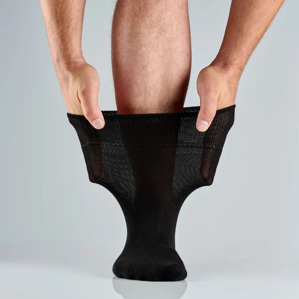 Hovedbilde Bambusa - Loose-fit sokker, sort, 3 par