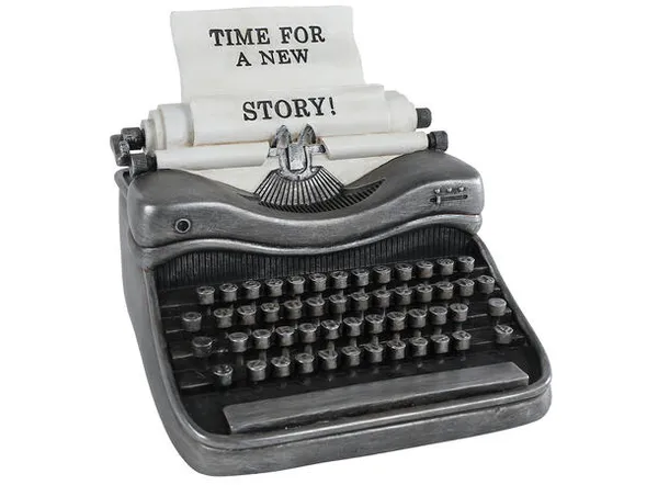 Hovedbilde Skrivemaskin antikk svart 17x19x15cm (polystone)