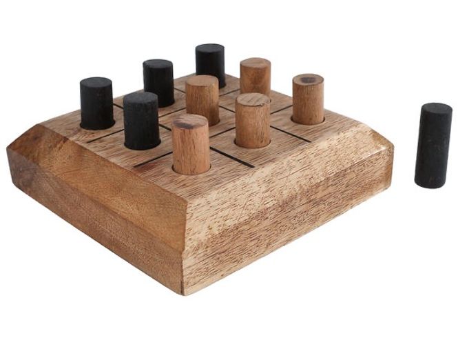 Hovedbilde Spill Tic Tac Toe mangotre 11x11x4,5cm