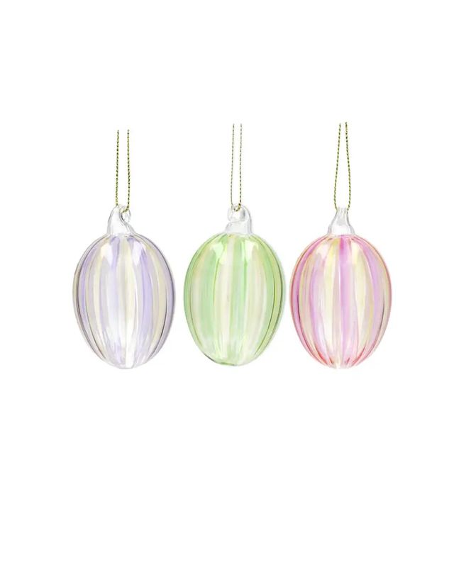 Hengende glass egg 6 pk. 