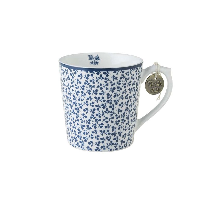 Laura Ashley Floris Blå/hvit Krus, stort
