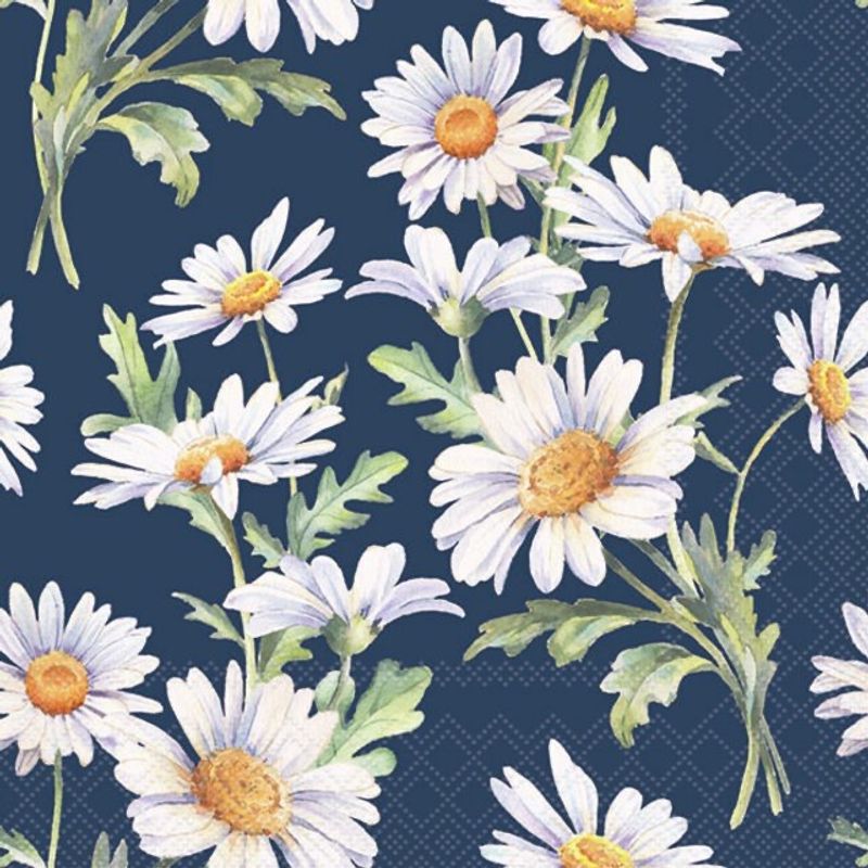 Lunsj Servietter Beautiful daisies blue