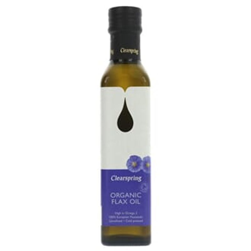 Clearspring økologisk kaldpresset linfrøolje 250 ml