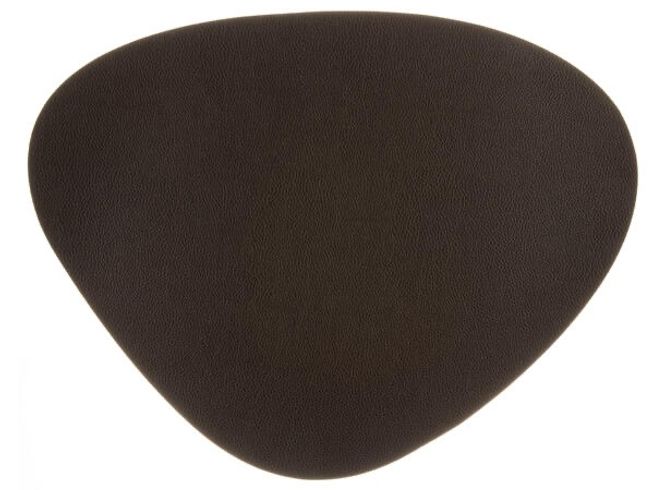 Hovedbilde Bordbrikke PU-skinn oval 41x32cm sort