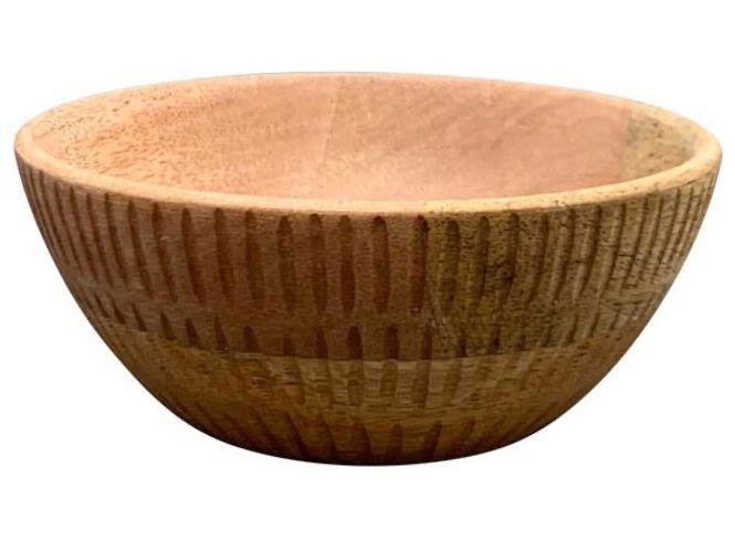 Hovedbilde Skål stripet mangotre 15x15x6cm