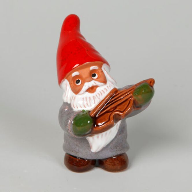 Hovedbilde Nisse (micro) med Fiolin, 8 cm