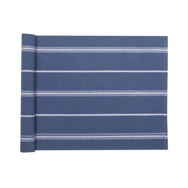 Hovedbilde Løper 33 x 120 cm Blå/hvit 