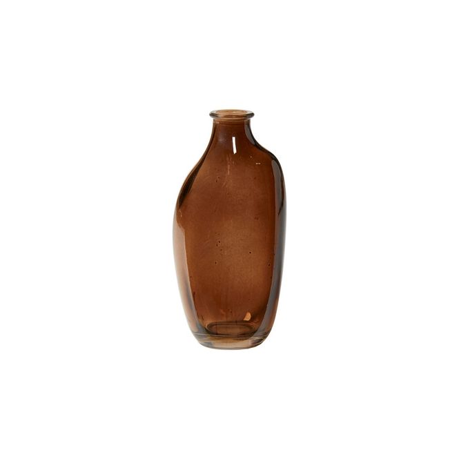 Hovedbilde Vase rund H15x8x6cm glass brun