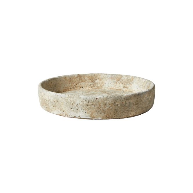 Hovedbilde Fat deko, Ø:23 H:4,5 cm, sement