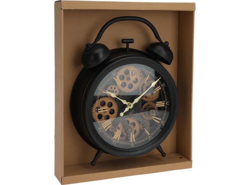 Klokke vegg bevegelig ur PP+glass 30x9cm