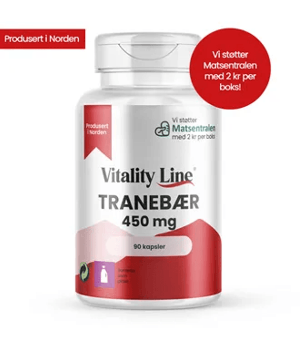 Hovedbilde Vitality Line Tranebær 90 kaps