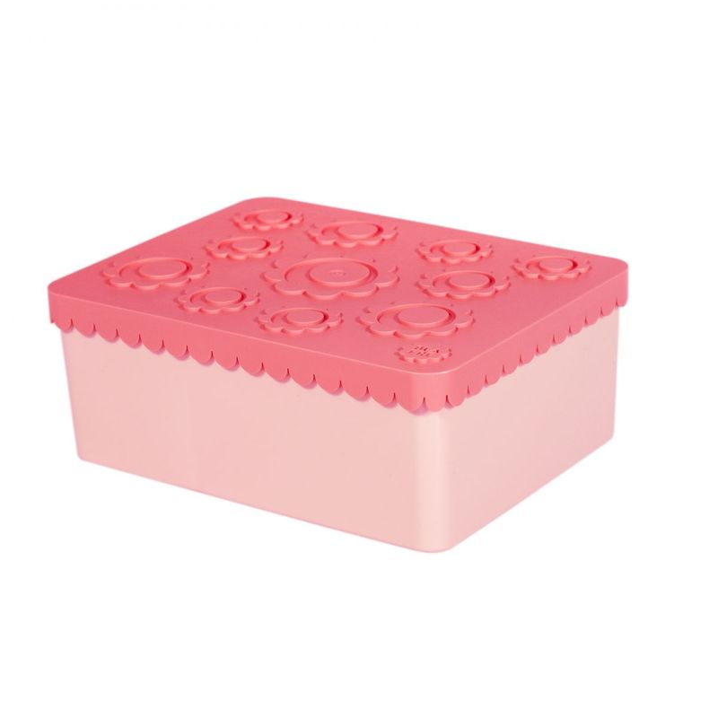 BLAFRE treroms Matboks, Rosa blomst,