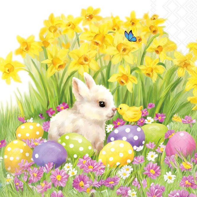 Hovedbilde Servietter Lunsj Easter friends