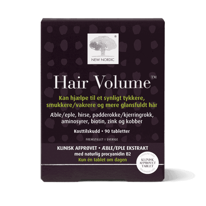 Hovedbilde New Nordic Hair Volume 90tabs - for tykkere hår