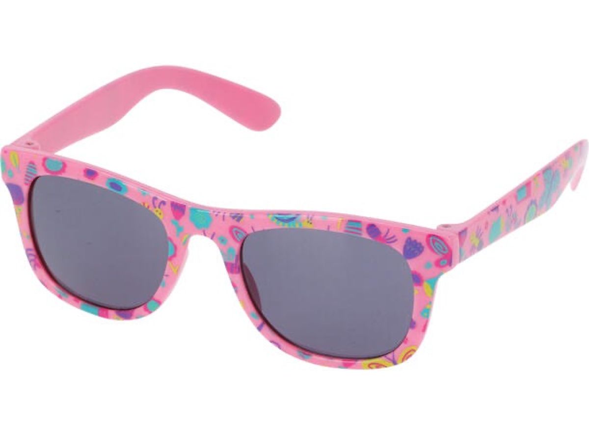 Solbriller barn 12x12x3cm med stoffpose  6ass