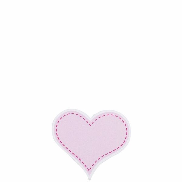 Hovedbilde Bordkort finerhjerte rosa m/klype L6 H5,5 cm 6stk ...