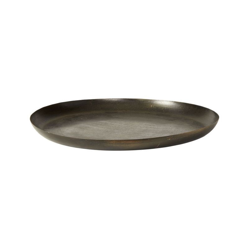 Deko rundt fat D:55 mm, metall Antique brown
