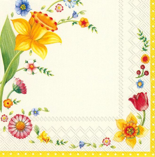 Hovedbilde Servietter, Spring Fantasy (V&B) Kaffe