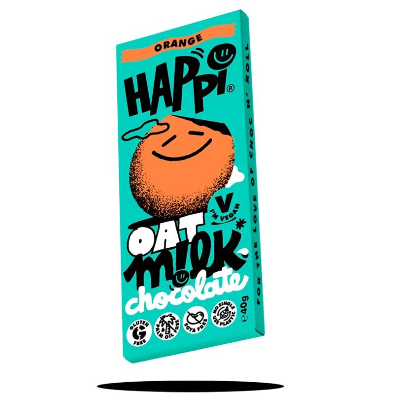 Happi Oat meierifri sjokolade med appelsin 40g