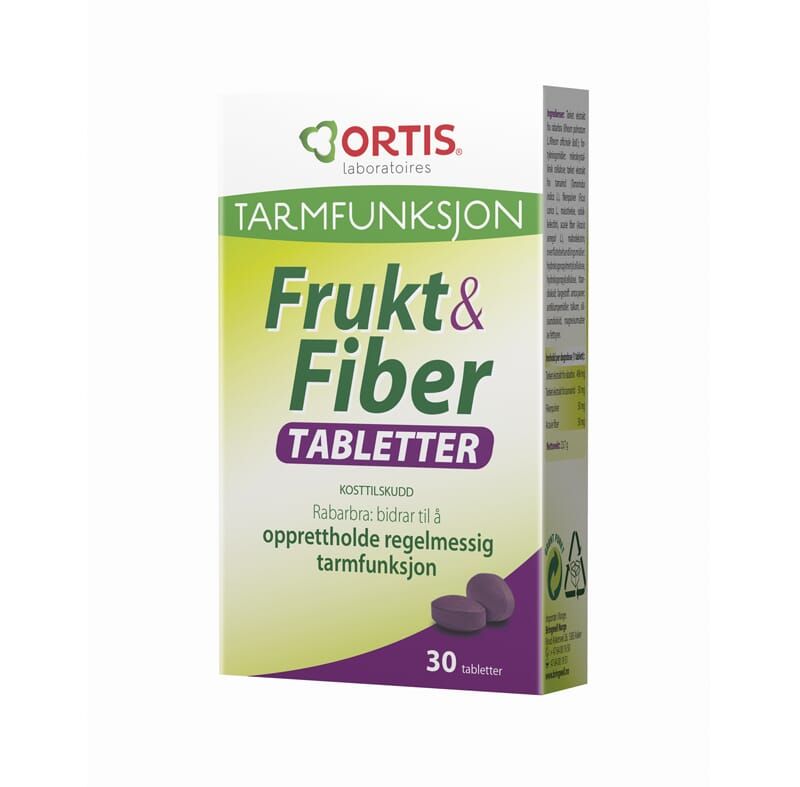 Ortis frukt og fiber 30tab