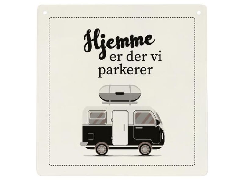 Skilt firkantet lite Hjemme parkere