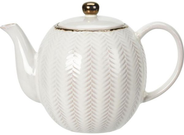Hovedbilde Tekanne beige m/gull 1,1 Liter 2ass