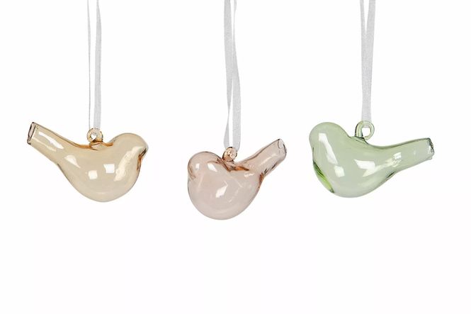 Hovedbilde Fugler I glass 3 pk.