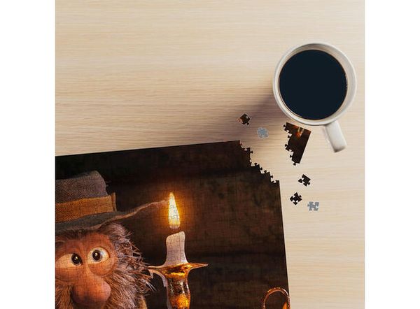 Hovedbilde Flåklypa Puslespill 500 Juleflammen