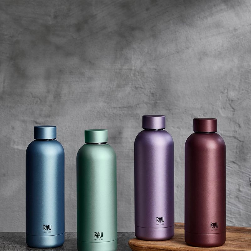 RAW To Go termoflaske, Matte light blue, 0,5 liter