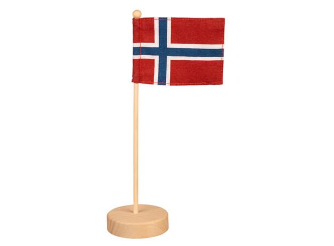 Hovedbilde Bordflagg Norge flagg h:25cm 10x7,2cm