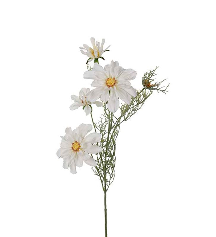 Pyntekurv Hvit 65 cm 